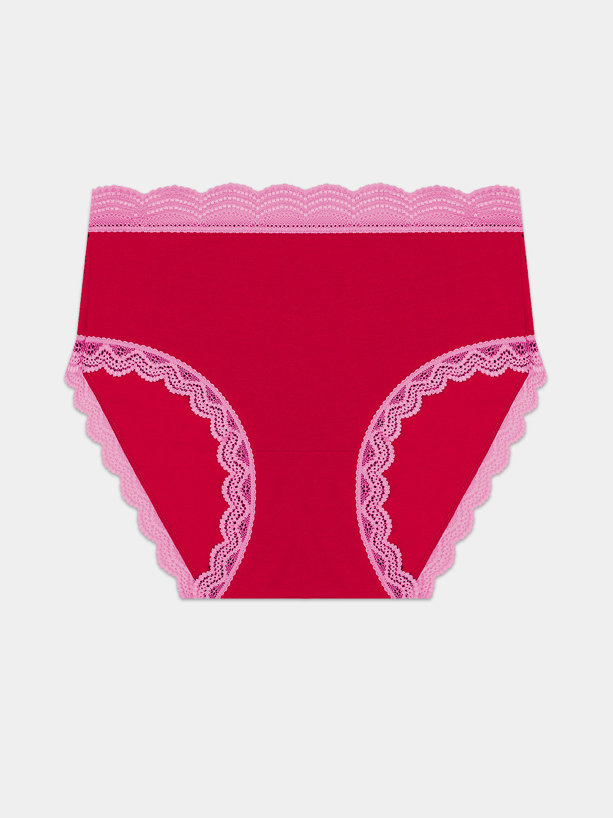 High Rise Knicker- Lipstick Red & Pink Cosmos Charming Garment Enterprises Co