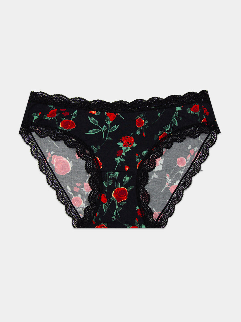 The Original Knicker - RIXO Claudia Black Rose Wholegood Inter-United Ltd
