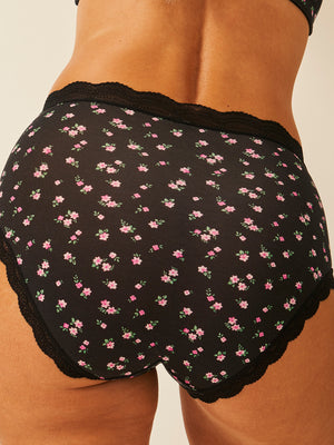 High Rise Knicker - Rosebud