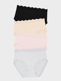 High Rise Knicker Four Pack - Sand Essentials Charming Garment Enterprises Co
