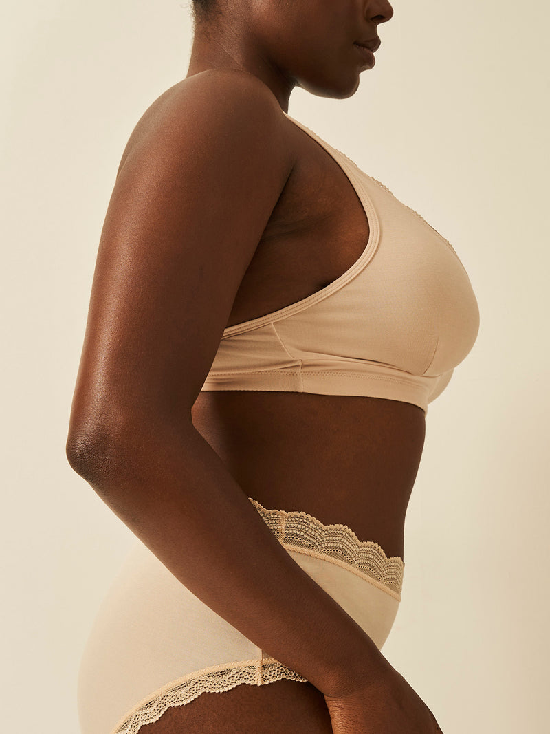 Lace Plunge Bra - Sand Wholegood Inter-United Ltd