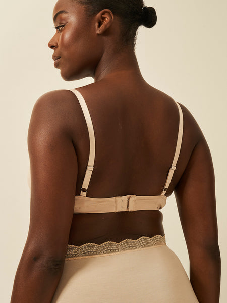 Lace Plunge Bra - Sand Wholegood Inter-United Ltd