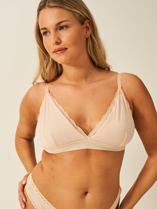 Lace Bralette - Sand Charming Garment Enterprises Co