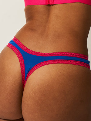 Thong - Sapphire and Raspberry
