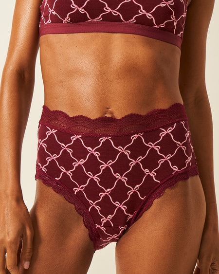 High Rise Knicker - Rouge Bow Wholegood Inter-United Ltd