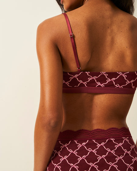 Lace Square Bra - Rouge Bow Wholegood Inter-United Ltd