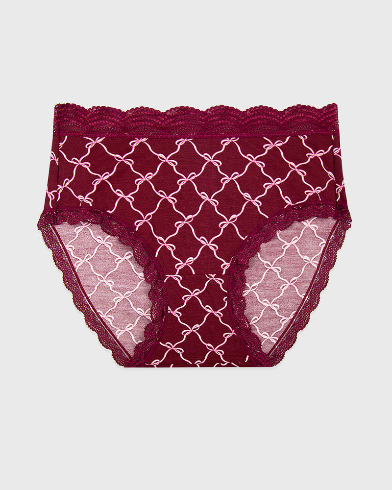 High Rise Knicker - Rouge Bow Wholegood Inter-United Ltd