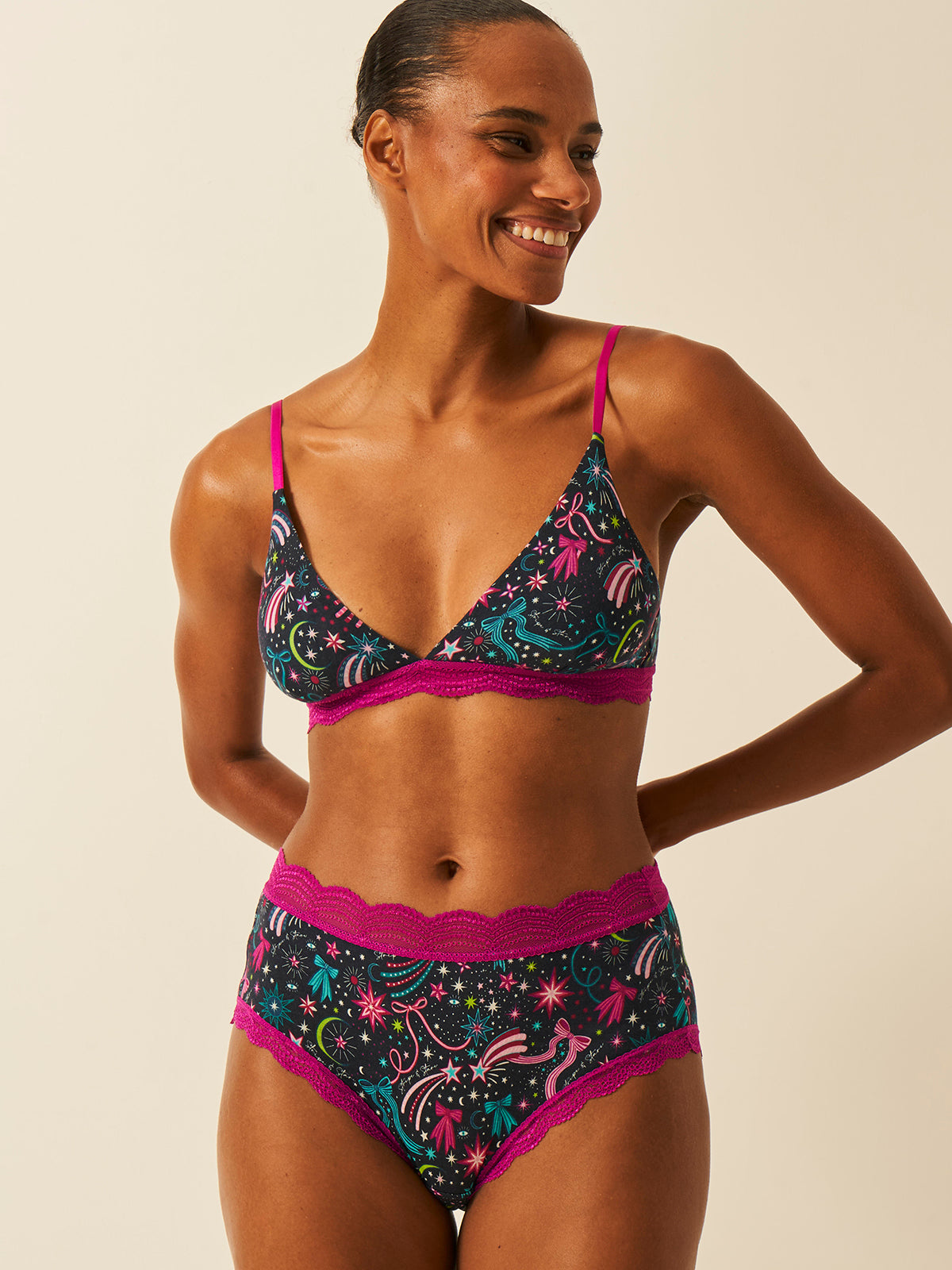 High Rise Knicker - Sparkling Skies Wholegood Inter-United Ltd