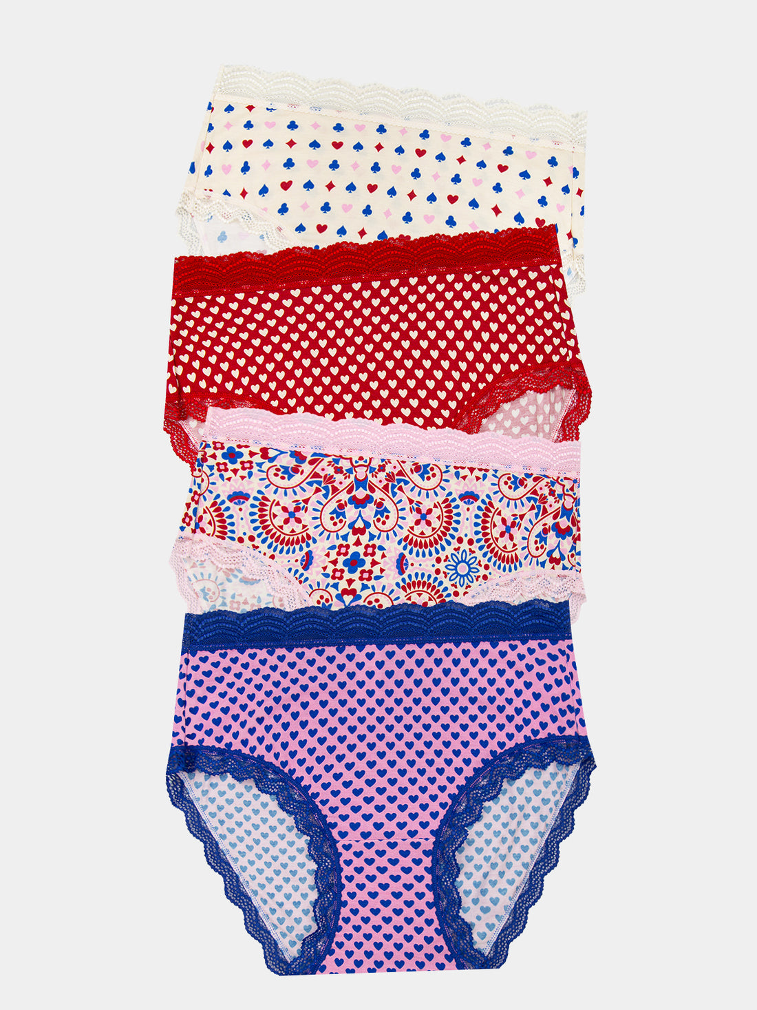 High Rise Knicker Four Pack - Lady Luck Charming Garment Enterprises Co