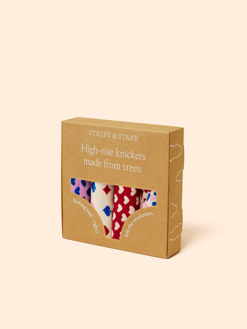 High Rise Knicker Four Pack - Lady Luck Charming Garment Enterprises Co