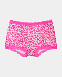 Hipster Knicker - Vibrant Pink Leopard Stripe & Stare
