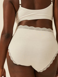 High Rise Knicker - White Charming Garment Enterprises Co