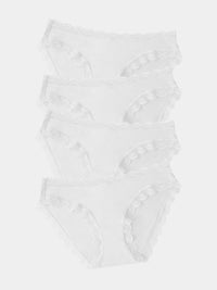 The Original Knicker Four Pack - White Charming Garment Enterprises Co