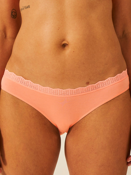 ZigZag Lace Original Knicker - Peach Pop Hop Lun Limited