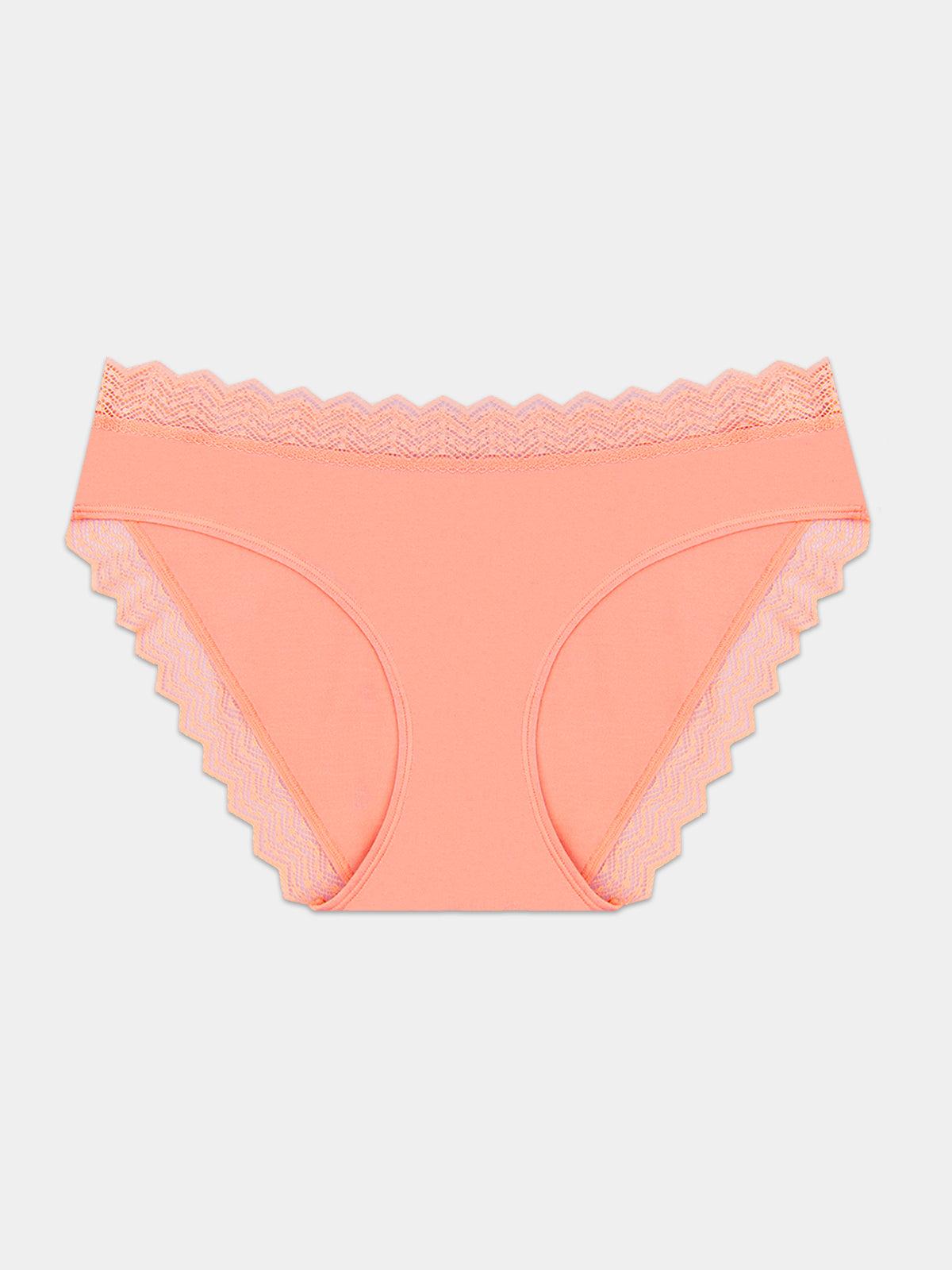 ZigZag Lace Original Knicker - Peach Pop Hop Lun Limited