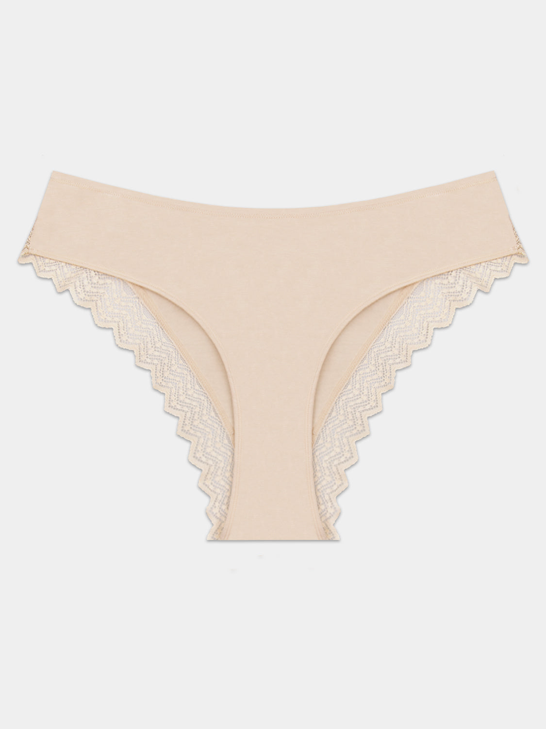 ZigZag Lace Brazilian Knicker - Sand Hop Lun Limited