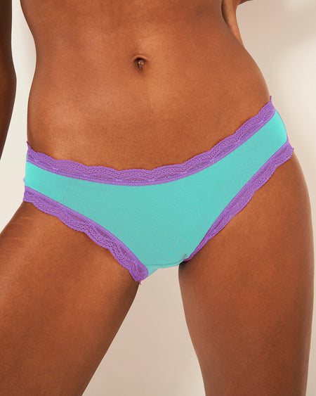 The Original Knicker - Neon Mint and Purple Charming Garment Enterprises Co