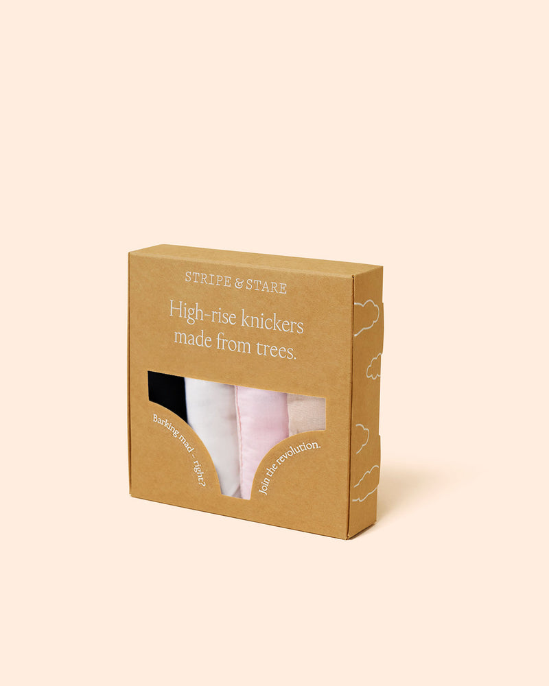 High Rise Knicker Four Pack - Sand Essentials Charming Garment Enterprises Co