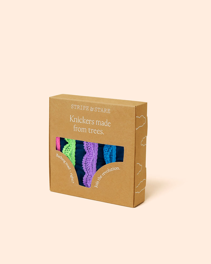 The Original Knicker Four Pack - Midnight Neon Charming Garment Enterprises Co