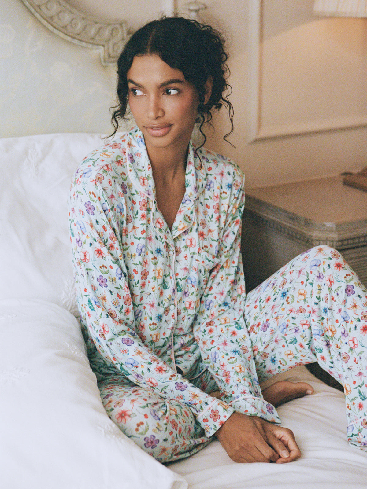 Long Pyjama Set - Ethereal Wildflowers