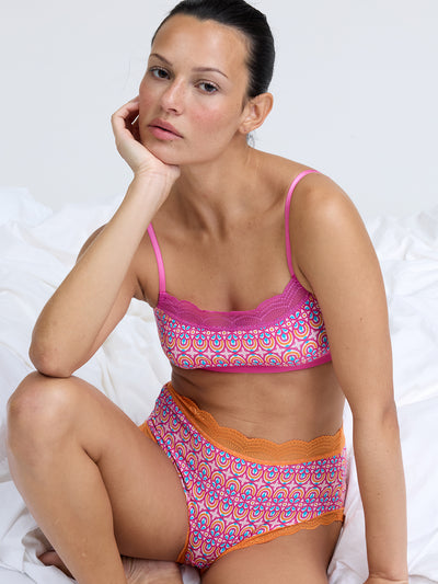 Lace Square Bra - Retro Geo Wholegood Inter-United Ltd