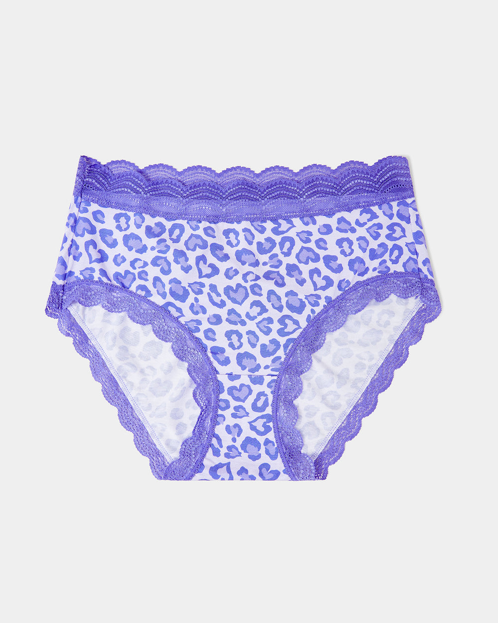 High Rise Knicker - Purple Leopard  TENCEL™ Underwear – Stripe