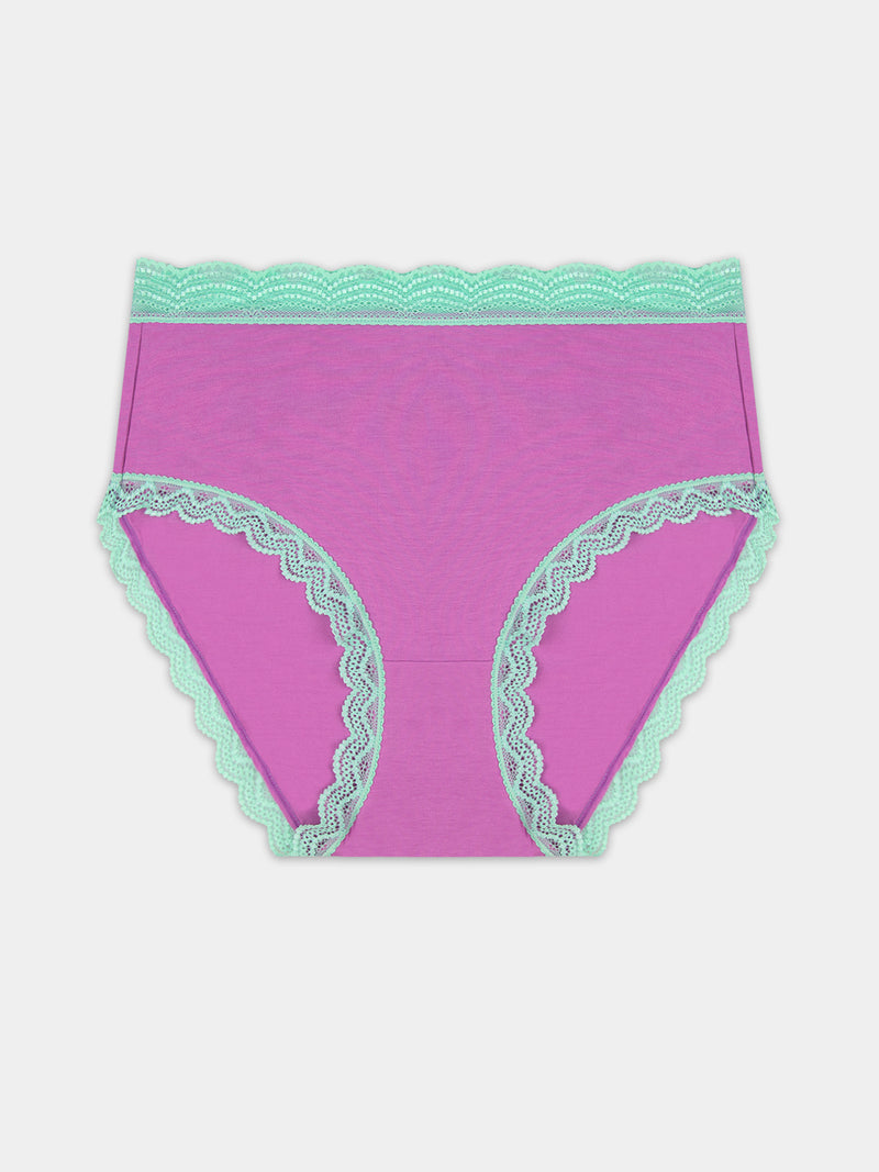 High Rise Knicker - Sweet Violet & Peppermint Wholegood Inter-United Ltd