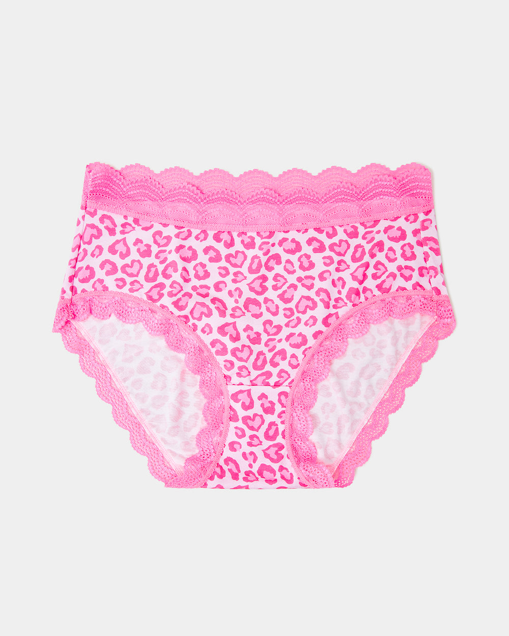 High Rise Knicker - Vibrant Pink Leopard Stripe & Stare®
