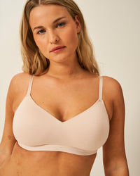 Smooth Sculpt Padded Bra - Sand Stripe & Stare