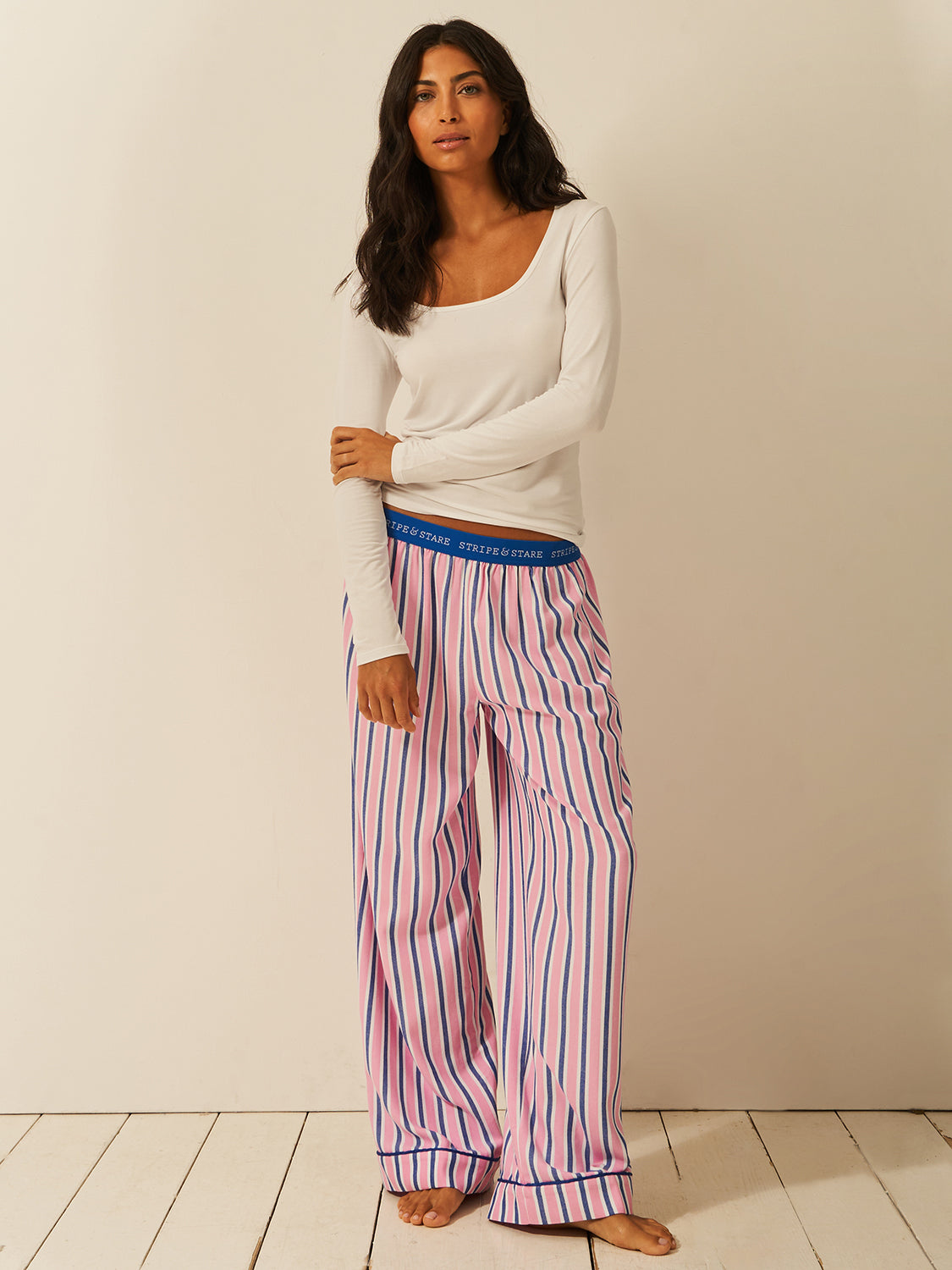 Soft Brushed Woven Pyjama Bottoms Lazy Sunday