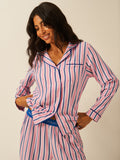 Soft Brushed Woven Pyjama Top - Lazy Sunday