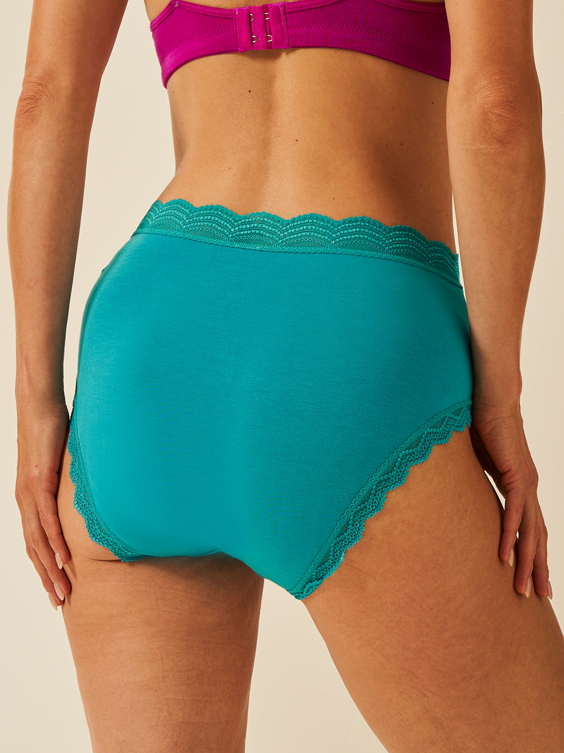 High Rise Knicker Four Pack - Peacock Charming Garment Enterprises Co