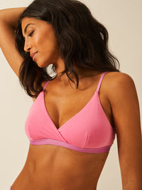 Crossover Bra - Pink Cosmos & Sweet Violet Charming Garment Enterprises Co