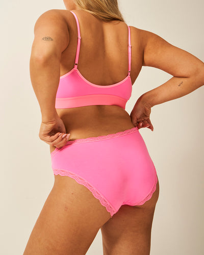 The Original Knicker - Hot Pink Stripe & Stare