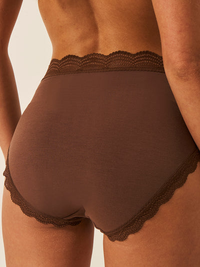 High Rise Knicker Four Pack - Mocha Essentials Charming Garment Enterprises Co