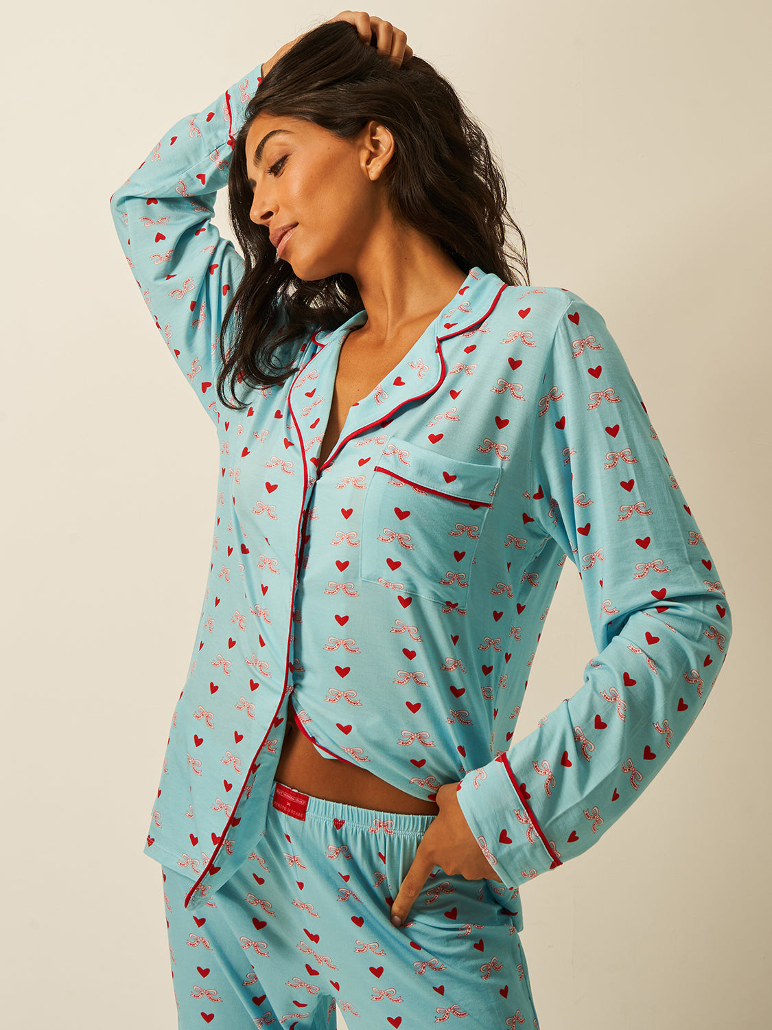Buy Women Built X S&S Long Pyjama Set - Bows Charming Garment Enterprises Co