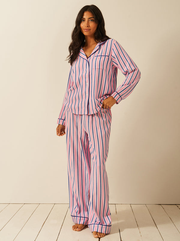 Soft Brushed Woven Pyjama Top - Lazy Sunday