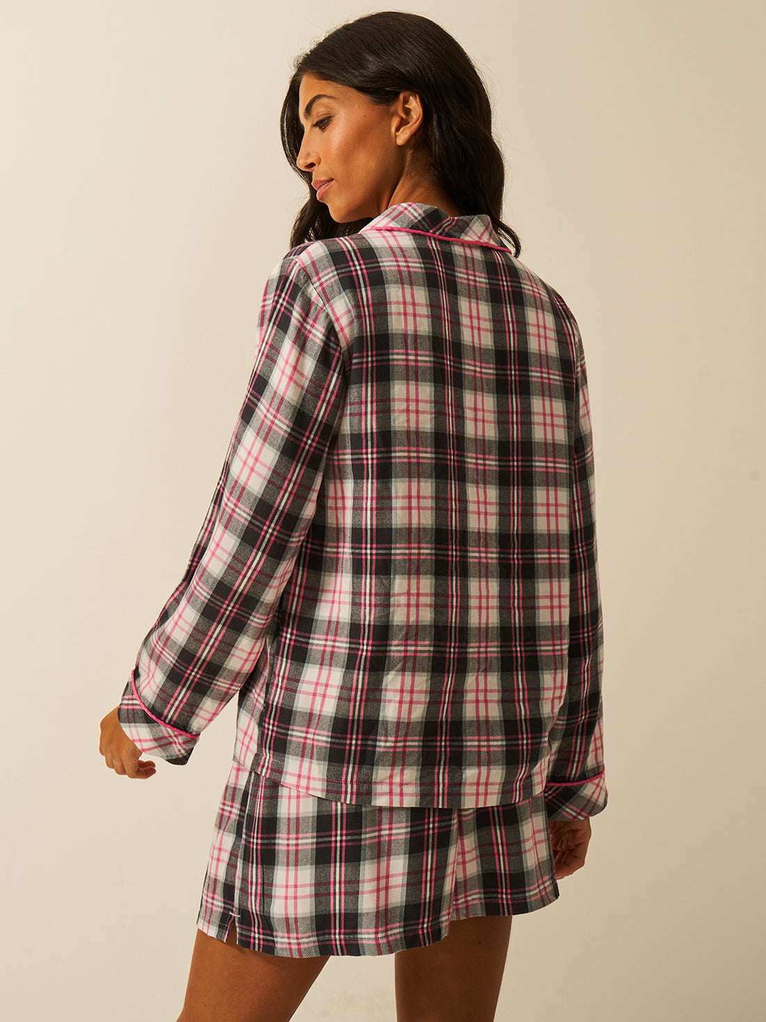 Soft Brushed Woven Pyjama Top - No Grey Days
