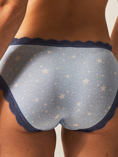 The Original Knicker - Pale Blue and White Stars Charming Garment Enterprises Co