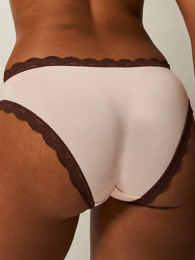 The Original Knicker - Candlelight and Cocoa Stripe & Stare