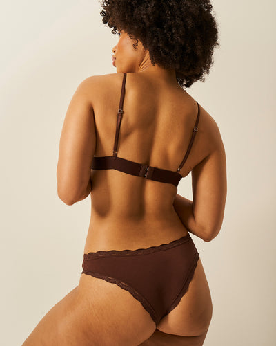 Brazilian Knicker - Cocoa Stripe & Stare®