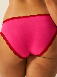 The Original Knicker - Raspberry and Scarlet Stripe & Stare