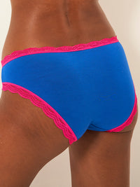 The Original Knicker - Sapphire and Raspberry Stripe & Stare