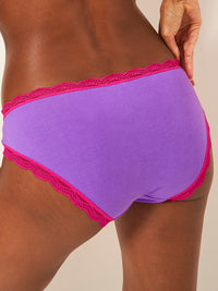 The Original Knicker - Purple and Raspberry Stripe & Stare