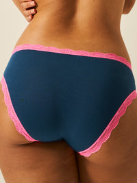 The Original Knicker - Midnight Neon Pink Stripe & Stare