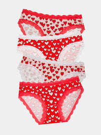 The Original Knicker Four Pack - Ace of Hearts Stripe & Stare