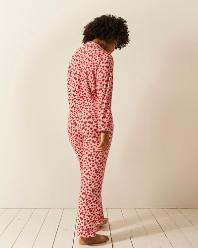 Long Pyjama Set - Ace of Hearts Stripe & Stare