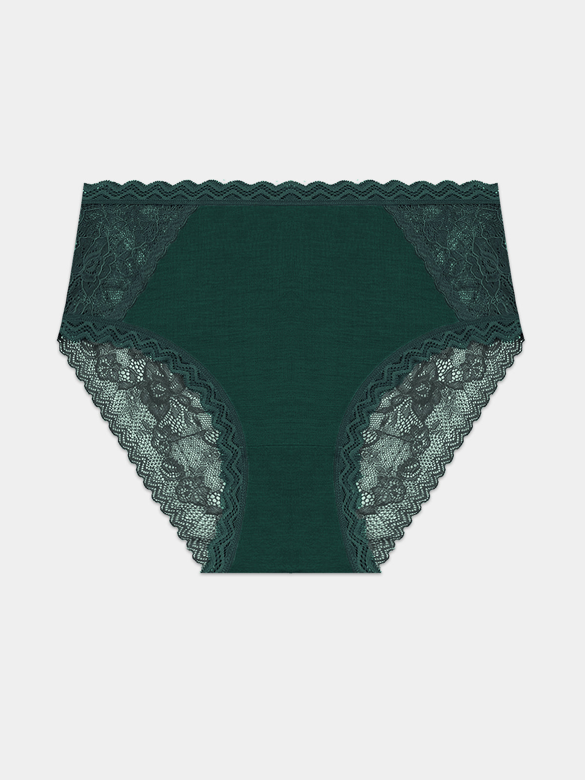 Eco Lace High Rise Knicker - Alpine Green Hop Lun Limited