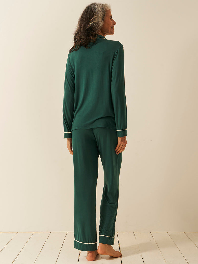 Long Pyjama Set - Alpine Green