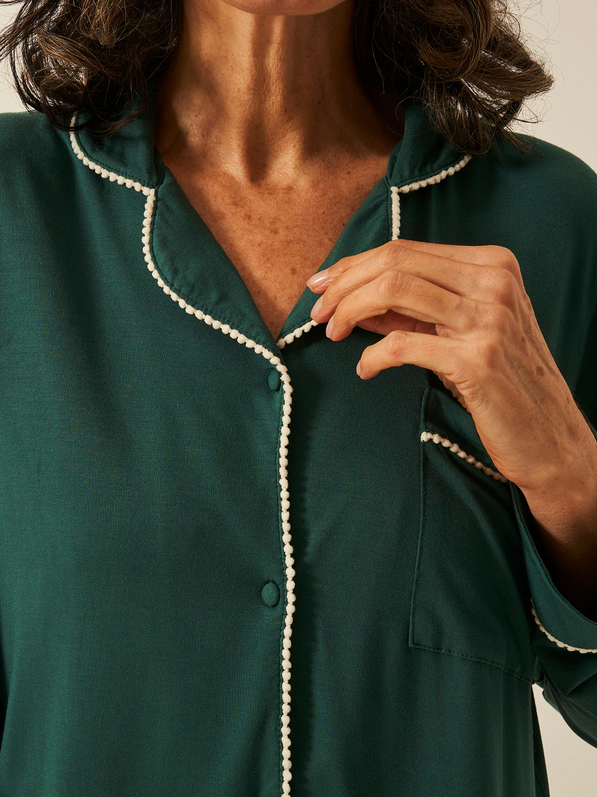 Long Pyjama Set - Alpine Green